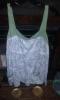 2xl-Green and white tank