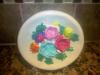 Ceramic plate with floral design