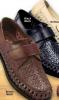 LION'S DEN HABAND WOVEN LEATHER LOAFERS BROWN