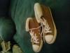 Tan and fur tennis shoes size 8.5