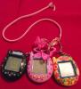 3 Tamigochi Pet Games with Zippered Neck Chain