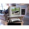TV Stand Designs 2 Go Double Swivel Board Black for TV or Monitor