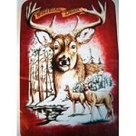 Queen Size Blanket White Tail Deer