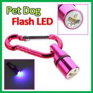 High Visibility LED Light-Up Pink Pet Collar Safety Tag