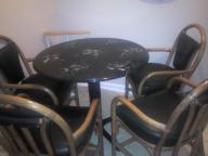 Green Marble Kitchen table w/4 chairs