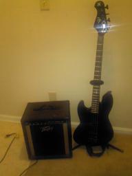 Bass Guitar and Amp