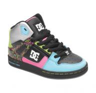 D&C Girls Skate Shoe Multi Colored/Black Size 4