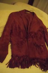 Vintage Suede Fringe coat