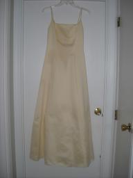 Size 4 Full Length Pale Yellow Prom/Homecoming/Ball Gown