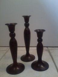 Brown candlesticks - $5