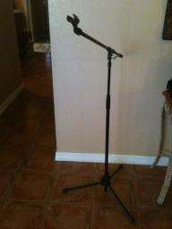 3 boom microphone stands