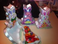 Easter Bunny Sequined Candy Box