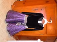 Size 5 Holiday Dress-black/purple