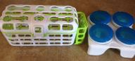 Baby food containers and baby bottle dishwasher basket
