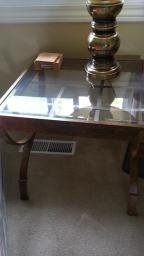 Coffee Table and end tables glass top