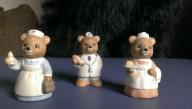 Homco 8505 Occupational Bears Set of Three Figurines