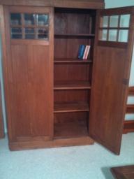 Teak Book Cabinet