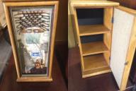 FISHERMAN'S SHADOW BOX CABINET WITH 3 SHELVES INSIDE