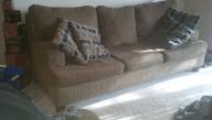 nice large couch with matching chair and ottoman