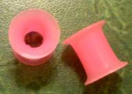 0g Pink Silicone Earring Plugs