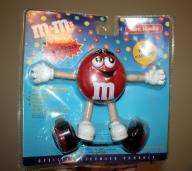 M&M Red Character Mini Radio and Earphones New in Package