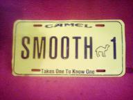 Vintage Joe Camel License Plate