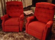 2 recliner chairs