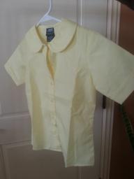 Girls French Toast yellow short sleeve shirt size 8
