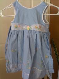 Girls blue floral dress size 3