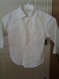 Girls white short sleeve shirt (Lavoys) size sm 3-4