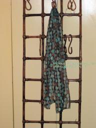BROWN & TURQUOISE SCARF