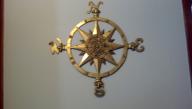 Solid Brass Wall Compass