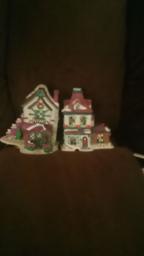 Christmas lighted houses