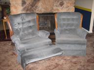 Recliner with 2 Matching Chairs