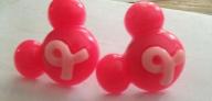Mickey mouse Breast cancer awareness earrings