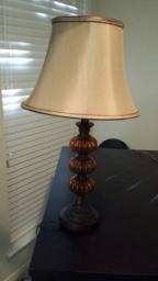 Glass and Bronze Lamp