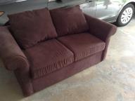 4' brown sofa couch