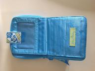 Light blue Vera Bradley purse and wallet.