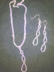 Hand made with plastic seed beads. Necklaces