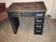 WOODEN SEWING MACHINE TABLE