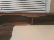 Temperpedic  bed,,,full size,, extra long, w/ wooden headboard
