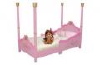 Princess Toddler Cot - Color: Pink with gold accent, plus