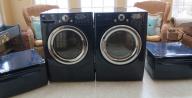 LG Frontload Washer/Dryer with pedestals---COBALT Blue