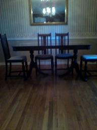 Antique Mahogany Double Pedestal Dining Table