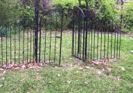 Garden arbor with gate and fence panels heavy duty