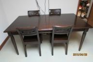 PIER ONE FARM TABLE AND 4 CHAIRS