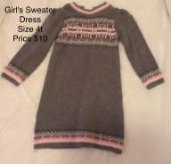 Girl's Toddler Sweater Dress