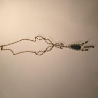 Aquamarine Delicate Drop Necklace