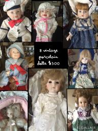 Vintage Porcelain Doll Collection