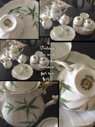 Vintage Tea and Snack Service for 6